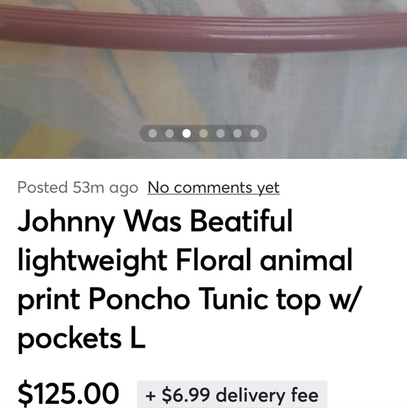 Johnny Was   pretty  garden animal  print  tunic,w Pockets sz L EUC - Picture 3 of 9